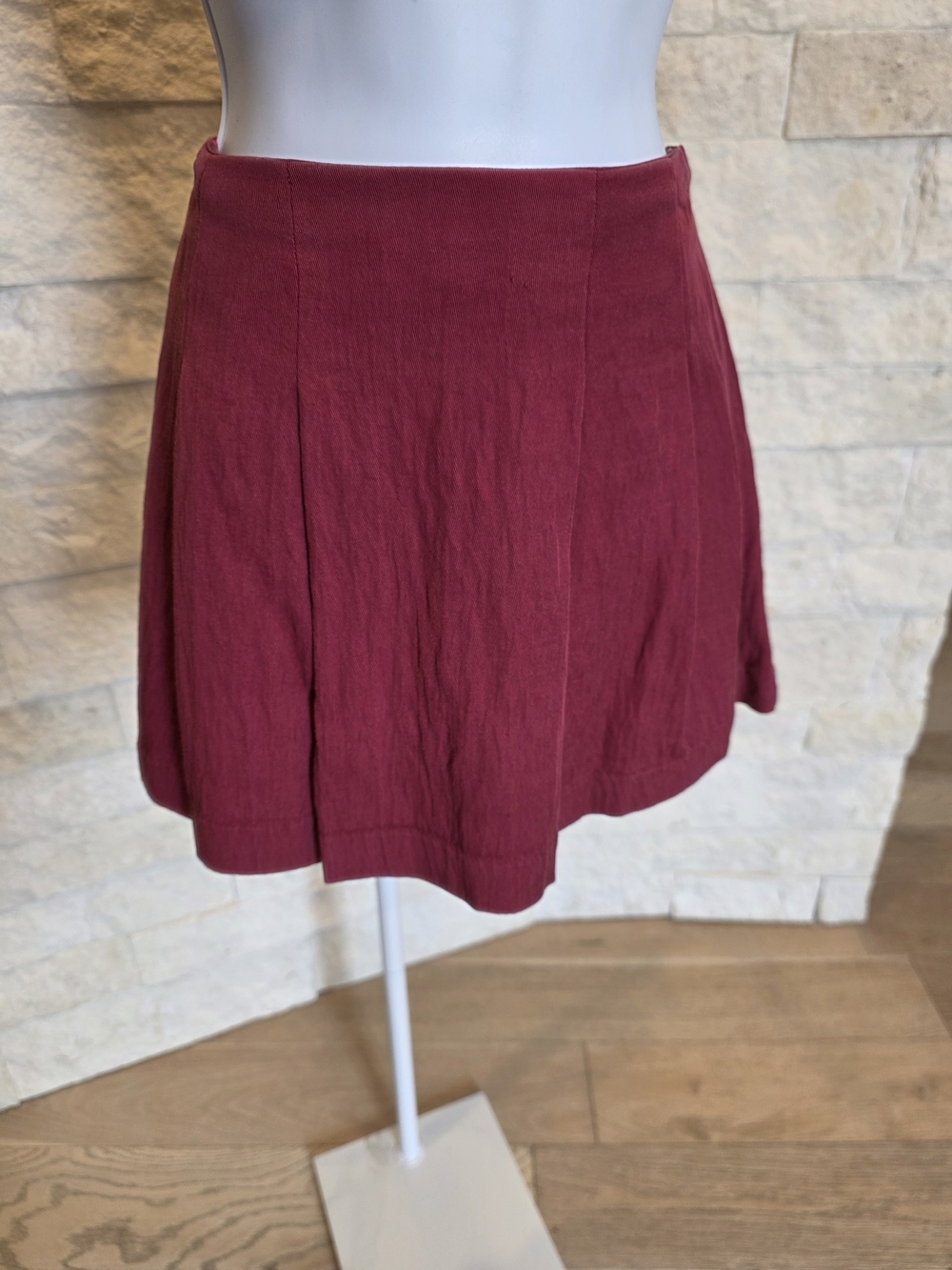 Women’s Raspberry Red Pleated A-Line Skort